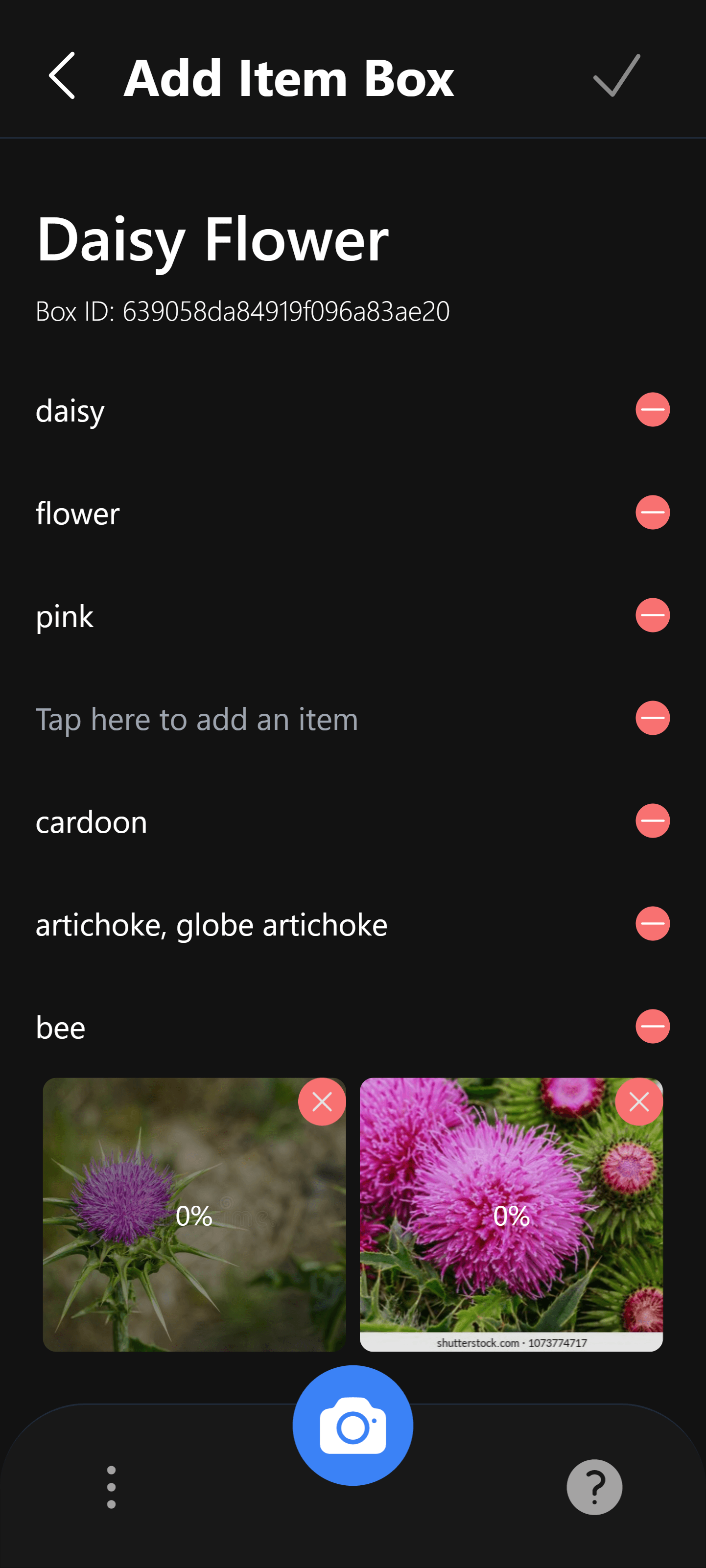 Add Item Screen